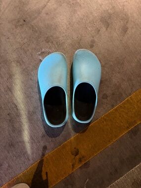 Women's Light Blue Slip-On Clogs - Comfortable Mule